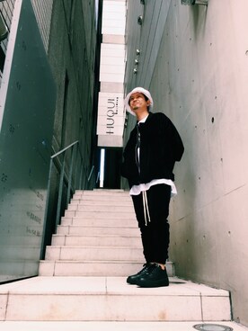 「REPRESENT（リプレゼント）のアイテム（ジャケット/アウター）」を使った、みねさん（メンズ・161cm）の秋コーディネート