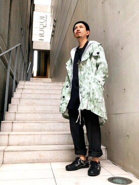 「2018ss」｜「アイテム（アクセサリー）」を使った、みねさん（メンズ・161cm）の冬コーディネート