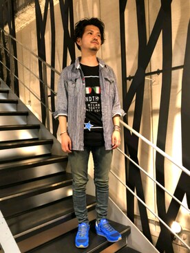 みねさん（メンズ・161cm）の春コーディネート