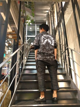 「NUDE（ヌード）のアイテム」を使った、みねさん（メンズ・161cm）の夏コーディネート