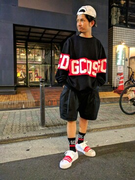 「ROYAL FLASH（ロイヤルフラッシュ）のアイテム（キャップ）」を使った、みねさん（メンズ・161cm）の夏コーディネート