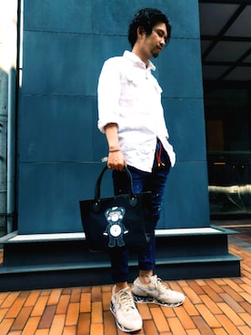 「TANTA（タンタ）のアイテム」を使った、みねさん（メンズ・161cm）の秋コーディネート