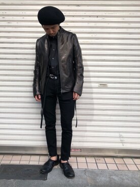 別注】SEIGEKI /青激/クロップドパンツ/BLKを使ったショップスタッフの 