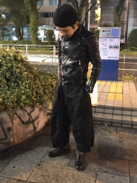 「黒パンツ」｜みねさん（メンズ・161cm）の秋コーディネート