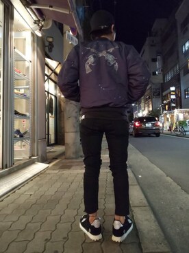 「UEG（ユーイージー）のアイテム」を使った、みねさん（メンズ・161cm）の秋コーディネート