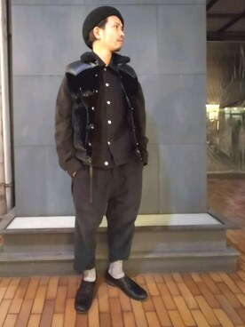 「roar（ロアー）のアイテム（ジャケット/アウター）」を使った、みねさん（メンズ・161cm）の秋コーディネート