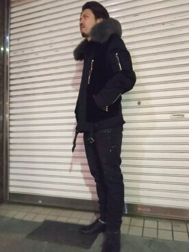 「roar（ロアー）のアイテム（ジャケット/アウター）」を使った、みねさん（メンズ・161cm）の秋コーディネート