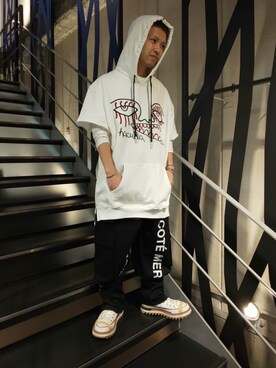 「Haculla（ハキュラ）のアイテム」を使った、みねさん（メンズ・161cm）の冬コーディネート