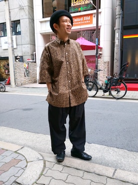 「ISAMU KATAYAMA BACKLASH（イサムカタヤマバックラッシュ）のアイテム（ブーツ）」を使った、みねさん（メンズ・161cm）の春コーディネート