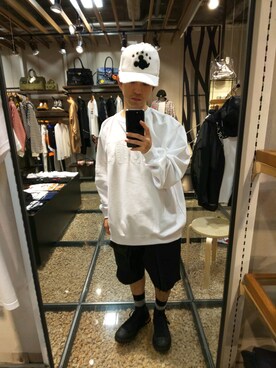 「ROYAL FLASH（ロイヤルフラッシュ）のアイテム（スウェット）」を使った、みねさん（メンズ・161cm）の夏コーディネート