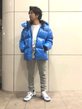 「Mackage（マッカージュ）のアイテム（ジャケット/アウター）」を使った、みねさん（メンズ・161cm）の秋コーディネート