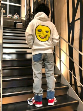 「PASCAL MARIE DESMARAIS（パスカルマリエデマレ）のアイテム（トップス）」を使った、みねさん（メンズ・161cm）の冬コーディネート