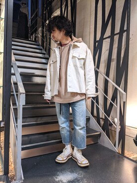 「FACCIES（ファチーズ）のアイテム（ジャケット/アウター）」を使った、みねさん（メンズ・161cm）の冬コーディネート