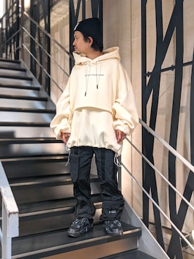「A.A.Spectrum（エーエースペクトラム）のアイテム」を使った、みねさん（メンズ・161cm）の春コーディネート