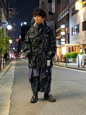 「MIHARAYASUHIRO（ミハラヤスヒロ）のアイテム（ジャケット/アウター）」を使った、みねさん（メンズ・161cm）の春コーディネート