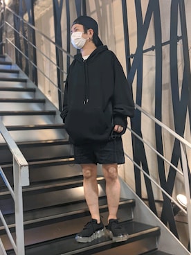「SUPERTHANKS」｜「アイテム（シューズ）」を使った、みねさん（メンズ・161cm）の夏コーディネート