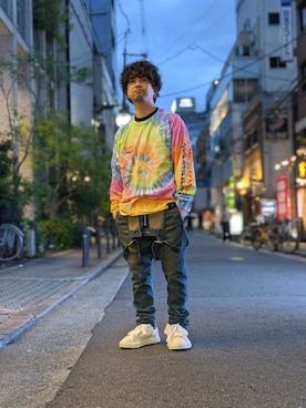 「PASCAL MARIE DESMARAIS（パスカルマリエデマレ）のアイテム（トップス）」を使った、みねさん（メンズ・161cm）の夏コーディネート
