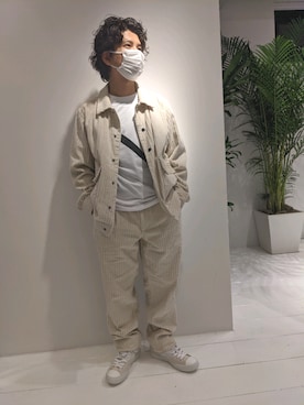 「Saturdays NYC（サタデーズ ニューヨークシティ ）のアイテム（ジャケット/アウター）」を使った、みねさん（メンズ・161cm）の秋コーディネート
