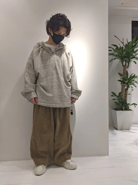 「FACCIES（ファチーズ）のアイテム（パンツ）」を使った、みねさん（メンズ・161cm）の秋コーディネート