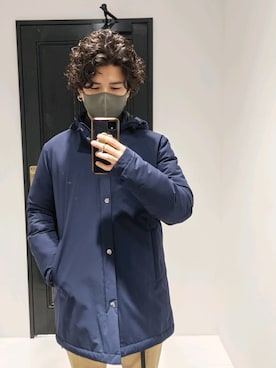 「HERNO（ヘルノ）のアイテム」を使った、みねさん（メンズ・161cm）の秋コーディネート