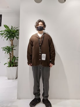 「ROYAL FLASH（ロイヤルフラッシュ）のアイテム（アクセサリー）」を使った、みねさん（メンズ・161cm）の冬コーディネート