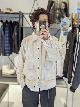 「Saturdays NYC（サタデーズ ニューヨークシティ ）のアイテム（ジャケット/アウター）」を使った、みねさん（メンズ・161cm）の冬コーディネート