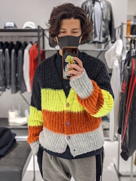 「Maison Kitsune（メゾンキツネ）のアイテム」を使った、みねさん（メンズ・161cm）の冬コーディネート