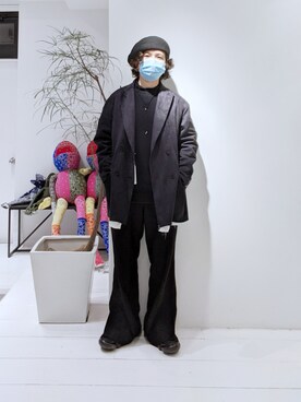 「FACCIES（ファチーズ）のアイテム（ジャケット/アウター）」を使った、みねさん（メンズ・161cm）の冬コーディネート