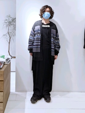 「ROBES&CONFECTIONS（ローブスコンフェクションズ）のアイテム（オールインワン・サロペット）」を使った、みねさん（メンズ・161cm）の春コーディネート