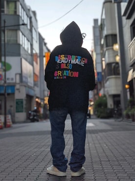 「READYMADE（レディメイド）のアイテム（トップス）」を使った、みねさん（メンズ・161cm）の春コーディネート