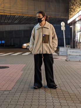 ジャケット・アウター Yoshi  ARTIFICIAL GRAIN SHORT BLOUSON WYM LIDNM（ウィム バイ リドム）の「ARTIFICIAL GRAIN SHORT