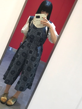 「ライブ」｜「アイテム（つなぎ/オールインワン）」を使った、ぱっつん！さん（レディース・160cm）の夏コーディネート