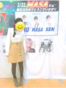 「ふんわり」｜「アイテム（その他）」を使った、ぱっつん！さん（レディース・161cm）の春コーディネート