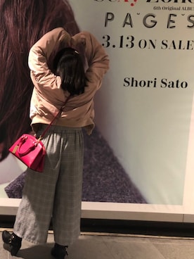 「デブでもオシャレしたい」｜「アイテム（MA-1）」を使った、あいちゅん🥀さん（レディース・153cm）の春コーディネート