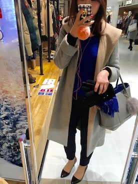 「UNIVERSAL LANGUAGE（ユニバーサルランゲージ）のアイテム」を使った、ぴろみんさん（レディース・160cm）の冬コーディネート