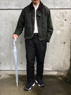 「COMOLI（コモリ）のアイテム」を使った、🦊さん（メンズ・170cm）の春コーディネート