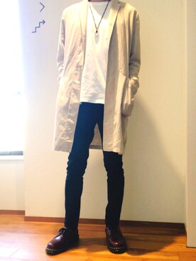 「RAGEBLUE（レイジブルー）のアイテム（その他アウター）」を使った、🇯🇵蒼太🇬🇧さん（メンズ・175cm）の秋コーディネート