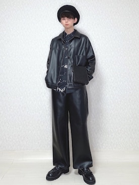 「PAGEBOY（ページボーイ）のアイテム（ハンチング/ベレー帽）」を使った、KEITAさん（メンズ・170cm）の冬コーディネート