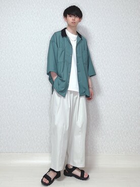 「Adoon plain（アドーンプレーン）のアイテム（アクセサリー）」を使った、KEITAさん（メンズ・170cm）の夏コーディネート