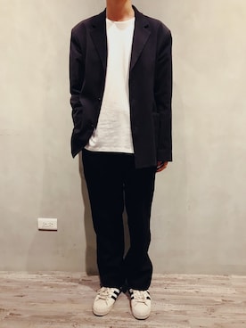 「アイテム（フォーマルスーツ/小物）」を使った、Fletcher さん（メンズ・177cm・20代）の冬コーディネート