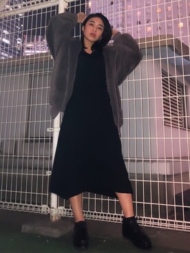 「ENVYM（アンビー）のアイテム（その他アウター）」を使った、ayaさん（レディース・149cm）の冬コーディネート