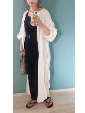 「H&M（エイチ・アンド・エム）のアイテム（ビーチサンダル）」を使った、ミズタマ⭐︎さん（レディース・157cm）の夏コーディネート