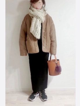 「VIS（ビス）のアイテム（財布/小物）」を使った、ミズタマ⭐︎さん（レディース・157cm）の冬コーディネート