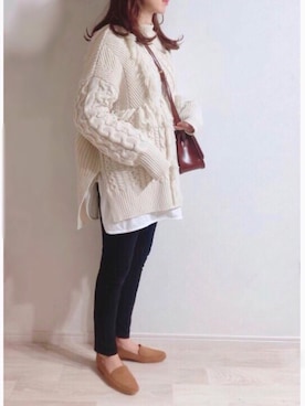 ミズタマ⭐︎さん（レディース・157cm）の冬コーディネート