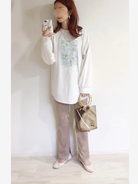 「dictionary（ディクショナリー）のアイテム（リング）」を使った、ミズタマ⭐︎さん（レディース・157cm）の春コーディネート