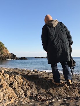 「RRL（ダブル アール エル）のアイテム（スウェット）」を使った、GREEN BOWL　Inc.さん（メンズ・175cm）の冬コーディネート