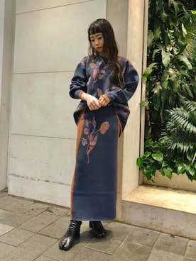 「アイテム（アクセサリー）」を使った、さきさん（レディース・156cm）の冬コーディネート