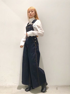 「STUDIOUS（ステュディオス）のアイテム（アクセサリー）」を使った、さきさん（レディース・156cm）の春コーディネート