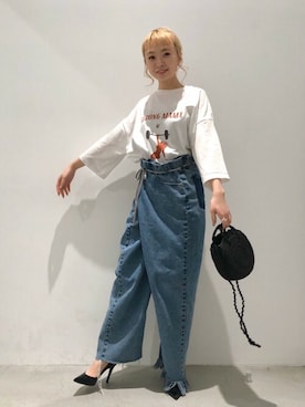 「MAISON EUREKA（メゾンエウレカ）のアイテム」を使った、さきさん（レディース・156cm）の春コーディネート