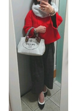 「ef-de（エフデ）のアイテム」を使った、ちょびさん（レディース・150cm）の冬コーディネート